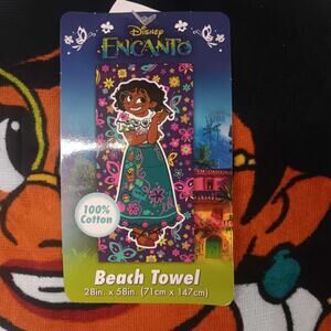 Disney's Mirabel Princess, Encanto Beach Towel, 58" x 28", Purple, NWT